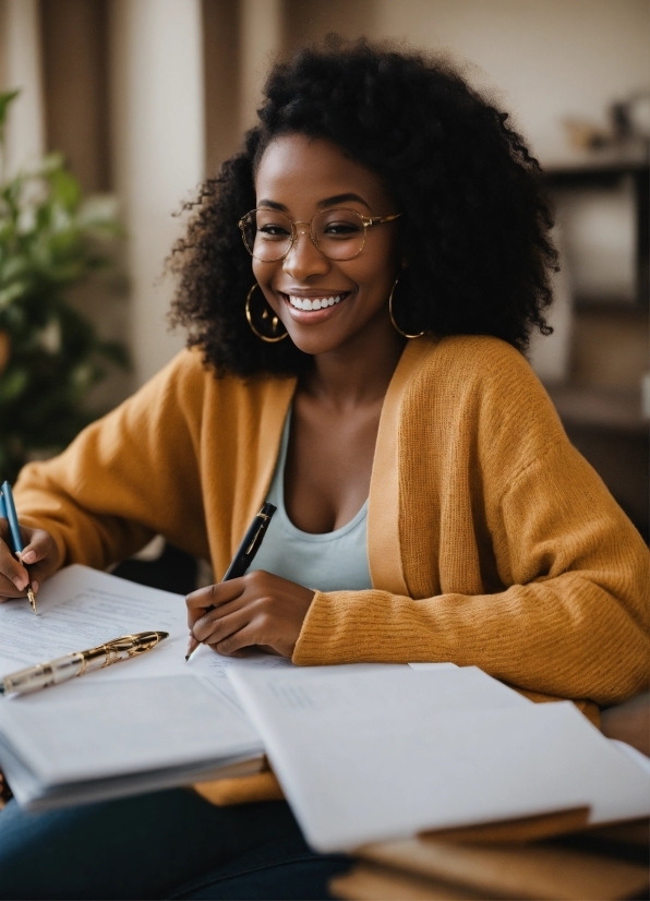 Happy Stock Photo, Smile, Table, Plant, Adaptation, Chair