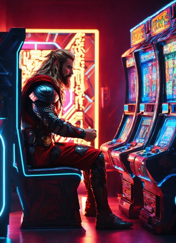 Hd Wallpaper Hd Quality, Chair, Entertainment, Video Game Arcade Cabinet, Visual Effect Lighting, Casino