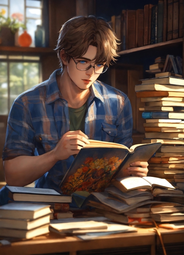 I Love You Vector, Glasses, Hand, Book, Human, Publication