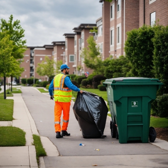 Kawaii Wallpaper Anime, Waste Container, Plant, High-visibility Clothing, Sky, Waste Containment