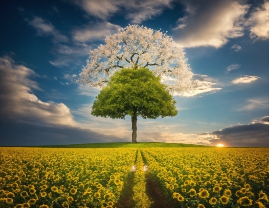 Leaf Vector Free Download, Cloud, Sky, Plant, Daytime, People In Nature