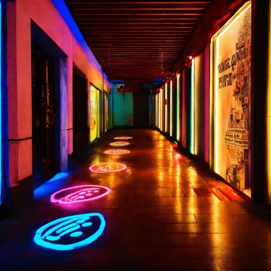 Leonardo Ai, Blue, Interior Design, Magenta, Tints And Shades, Neon