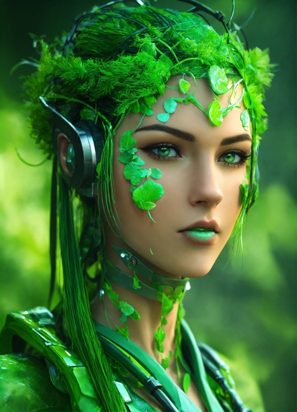 Live Wallpaper Pc Anime, Head, Eyebrow, Eye, Green, Eyelash