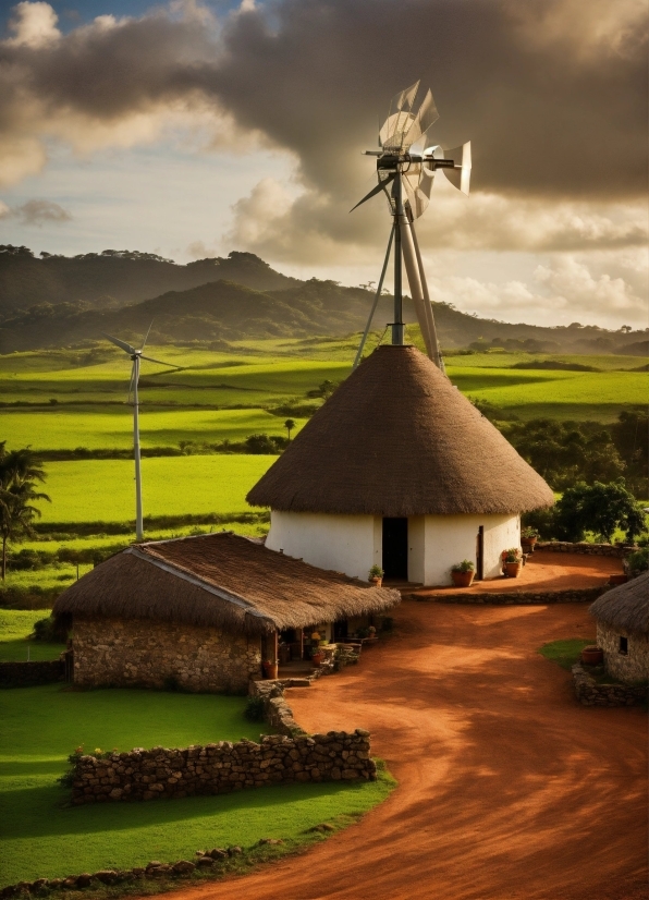 Mark Fredrickson, Cloud, Sky, Ecoregion, Windmill, Green