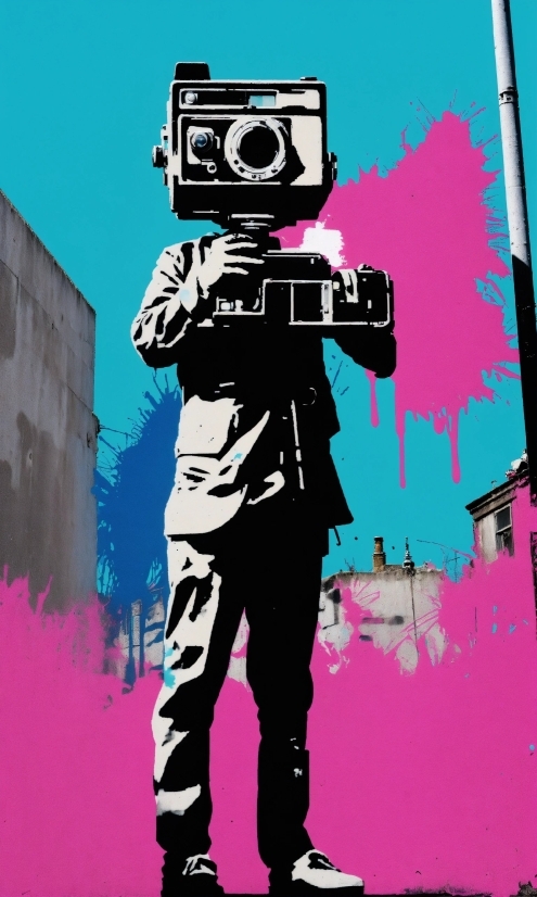 Meta Make A Video Ai, Pink, Art, Camera, Font, Digital Camera