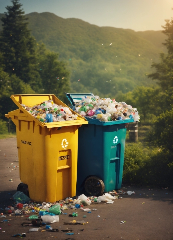 Mexican Stock Image, Sky, Mountain, Daytime, Waste Container, Waste Containment