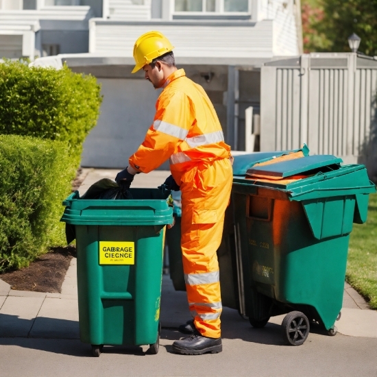 Minecraft Photo, Waste Containment, Photograph, Waste Container, Green, High-visibility Clothing