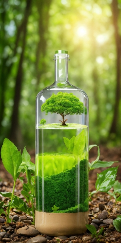 Minimal Anime Wallpaper, Plant, Bottle, Liquid, Botany, Fluid