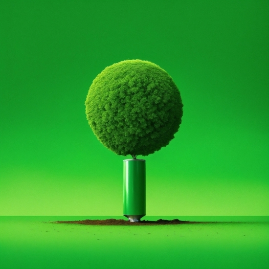 Model Illustration, Green, World, Grass, Circle, Ball