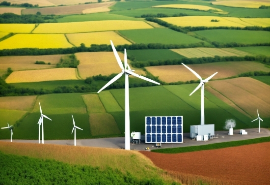 Nana Anime Wallpaper, Windmill, Atmosphere, Ecoregion, Green, Wind Farm