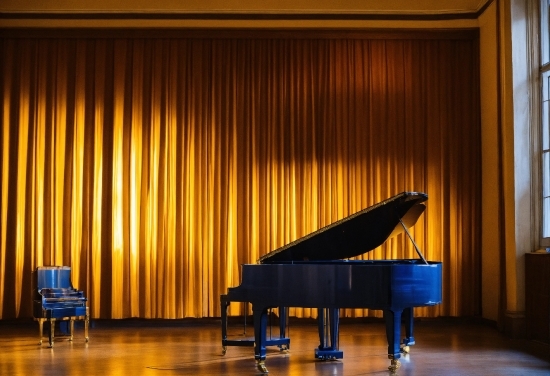 New Ai Image Generator, Musical Instrument, Property, Theater Curtain, Stage Is Empty, Piano