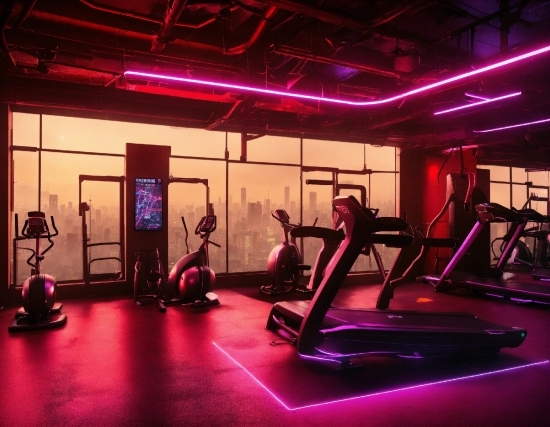 Nirvana Ai Song, Purple, Building, Interior Design, Entertainment, Exercise Machine