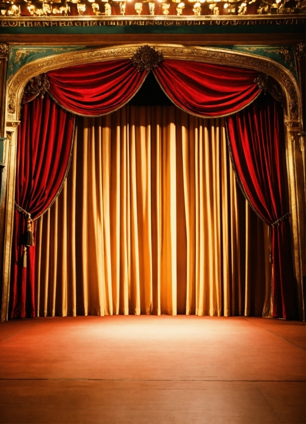 Online Ai Music Generator, Theater Curtain, Stage Is Empty, Interior Design, Entertainment, Tints And Shades