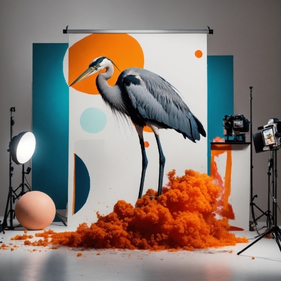 Openai Dalle2, Bird, Orange, Beak, Feather, Art