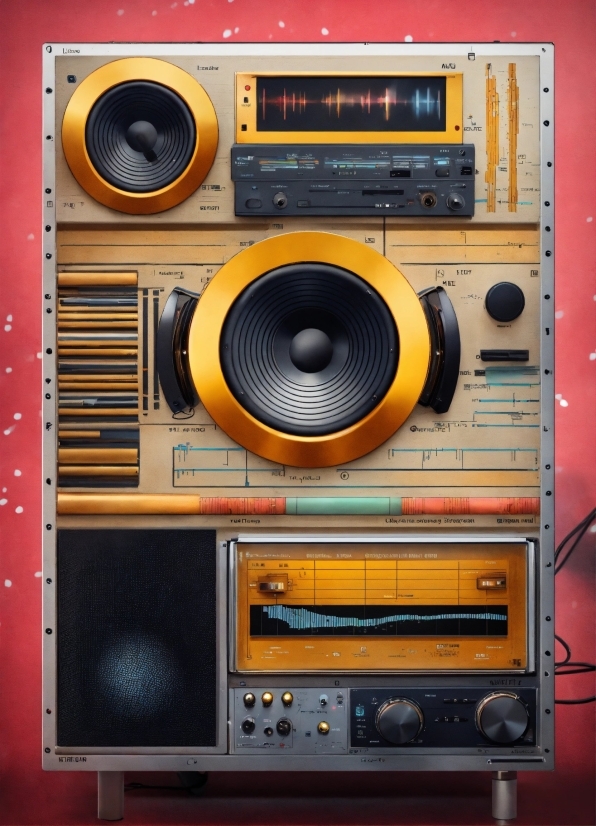 Profile Pictures Ai, Yellow, Musical Instrument Accessory, Audio Equipment, Cassette Deck, Loudspeaker