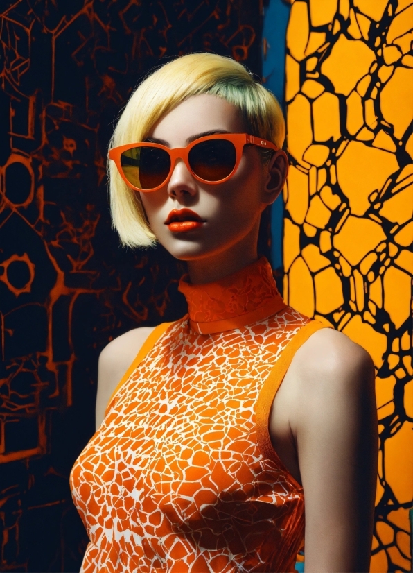 Robot Stock Photo, Hairstyle, Vision Care, Fashion, Orange, Eyewear