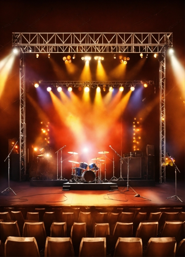 Simple Vector Illustration, Concert, Lighting, Music, Entertainment, Performing Arts