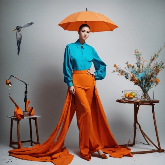 Siva Images, Product, Azure, Orange, Umbrella, Neck