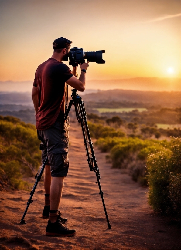 Sky, Photograph, Videographer, Tripod, Cloud, Camera Accessory