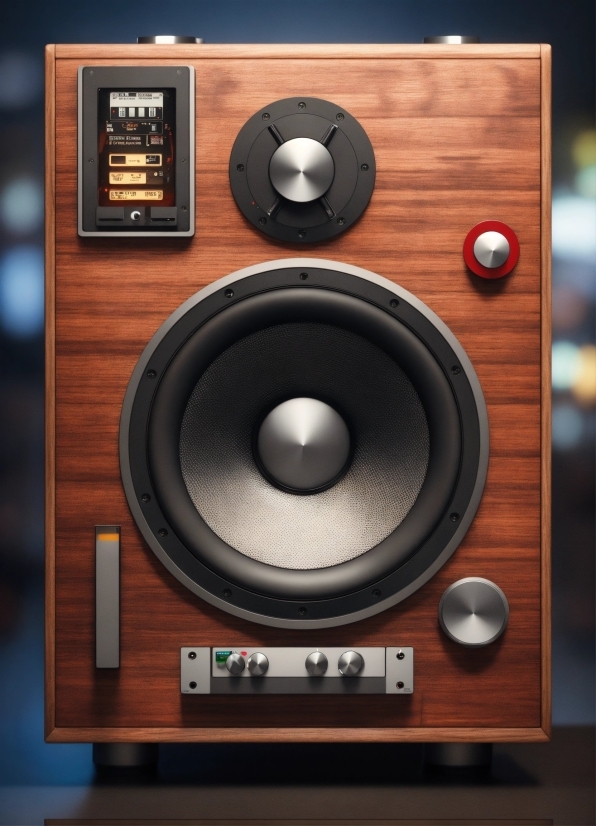 Trippy Wallpaper 4k, Brown, Light, Public Address System, Wood, Sound Box