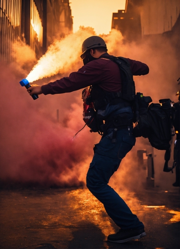 Wallpaper Hd Black Aesthetic, Building, Heat, Gas, Helmet, Fire