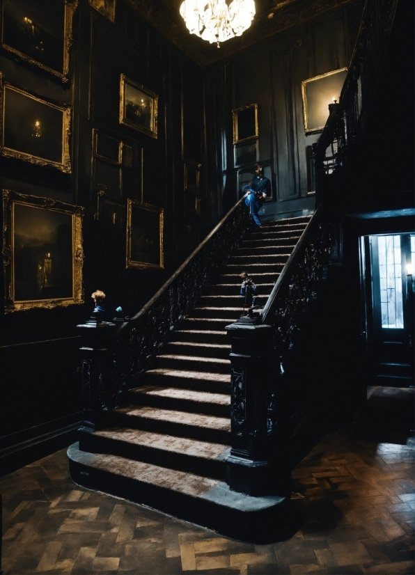 Wallpaper Photo New Download, Stairs, Lighting, Building, Wood, Interior Design