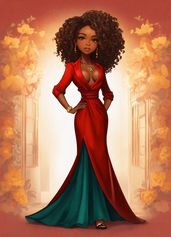 Wallpaper Rabbit Cute, Hair, Jheri Curl, Fashion, Sleeve, Dress