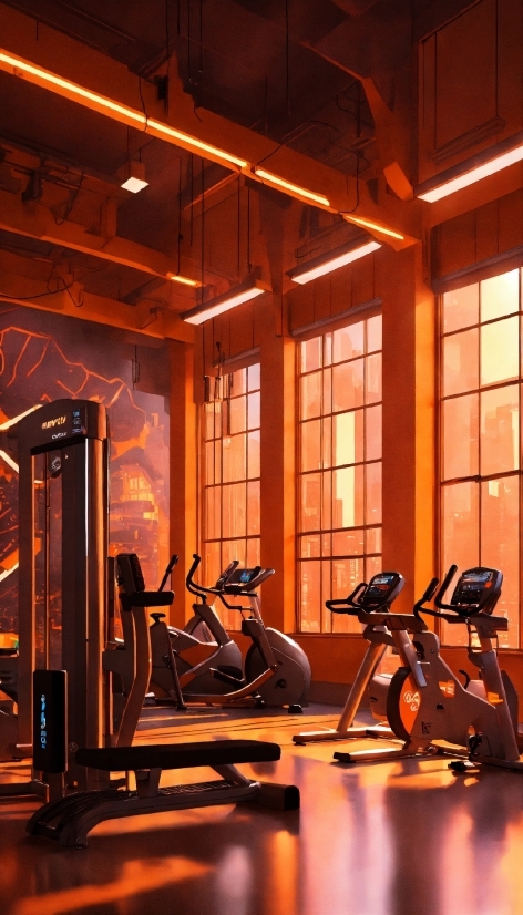 Wallpapers Ipad, Wood, Exercise Machine, Orange, Building, Flooring