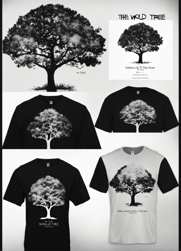 White, Black, Plant, Sleeve, Tree, Style