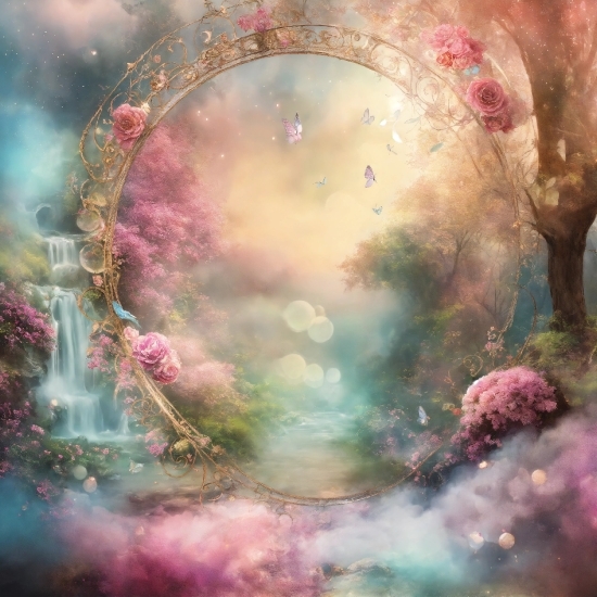 World, Pink, Art, Painting, Cg Artwork, Paint