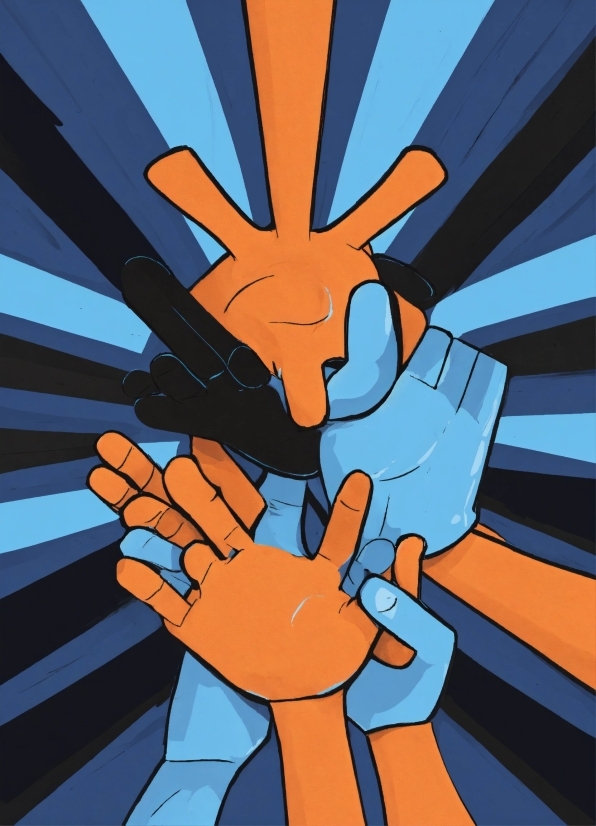 Ai Animated Videos, Hand, Finger, Thumb, Gesture, Electric Blue