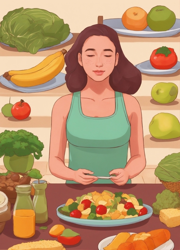 Ai Cartoon Creator, Food, Green, Natural Foods, Fruit, Orange