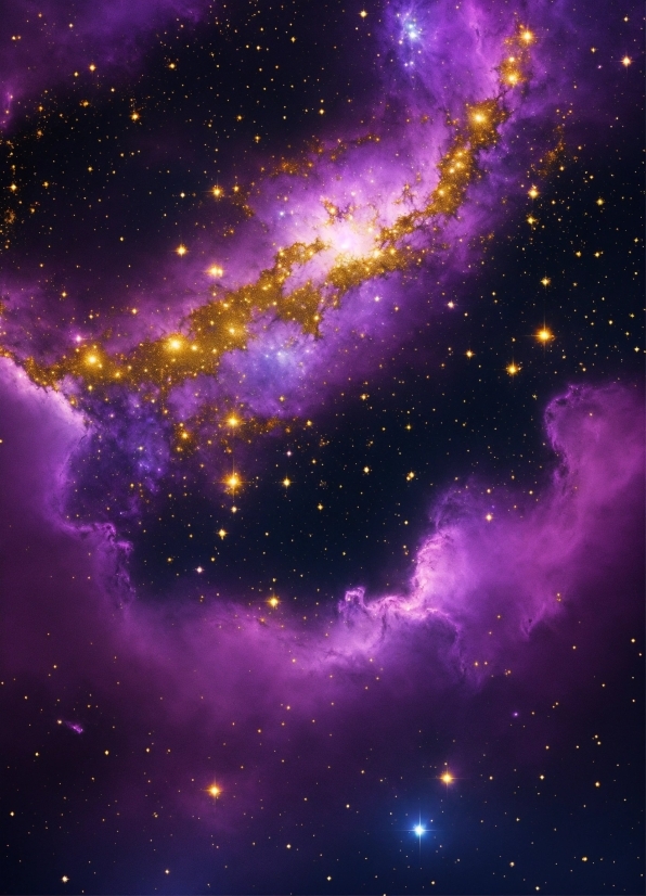 Ai Generate Image From Text Online, Atmosphere, Light, Nebula, Purple, Sky