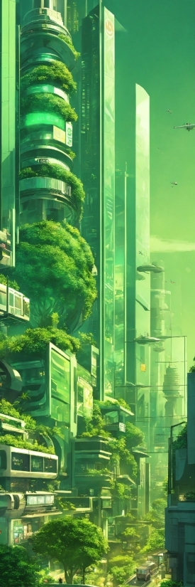 Ai Gpt, Green, Organism, Urban Design, Tower Block, Terrestrial Plant