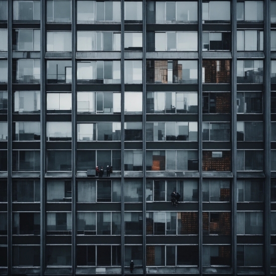 Ai Photo Cartoon, Window, Building, Rectangle, Tower Block, Grey