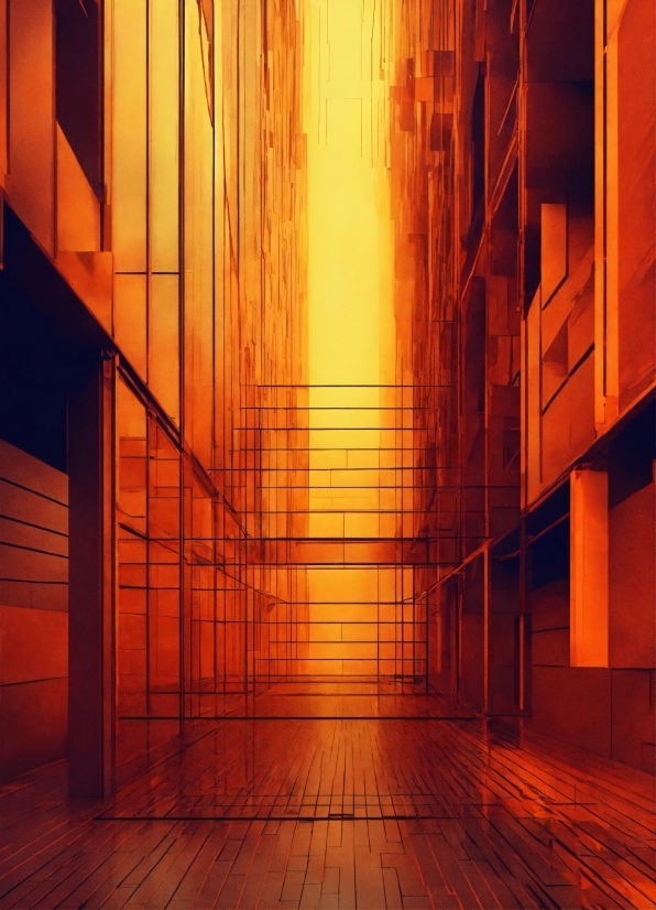 Ai Photoshop Generator, Amber, Light, Wood, Orange, Brick