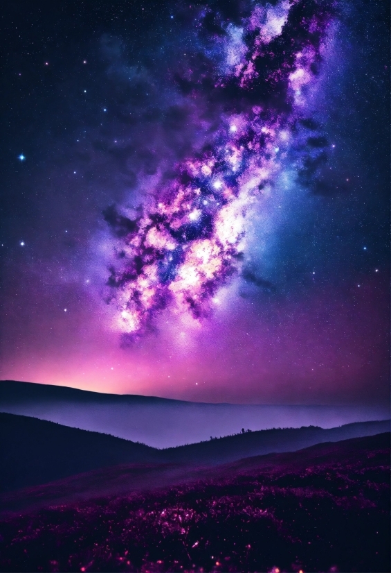 Ai Realistic Art Generator, Sky, Atmosphere, Purple, World, Natural Environment