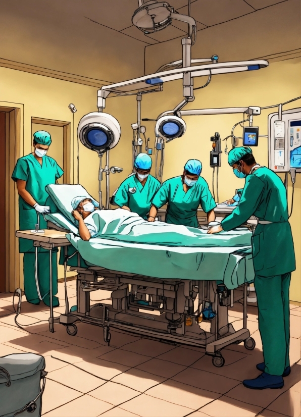 Ai Short Video Generator, Medical Equipment, Medical, Operating Theater, Stretcher, Surgeon