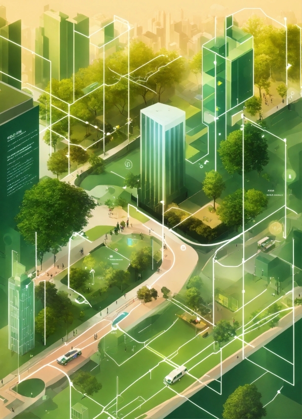 Ai Text To Picture, Building, Daytime, Green, Light, Nature