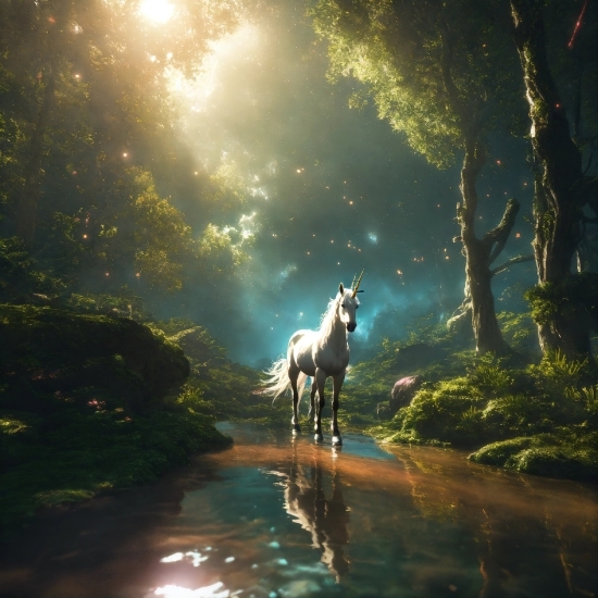 Ai To Edit Photos, Horse, Plant, Atmosphere, Water, Light