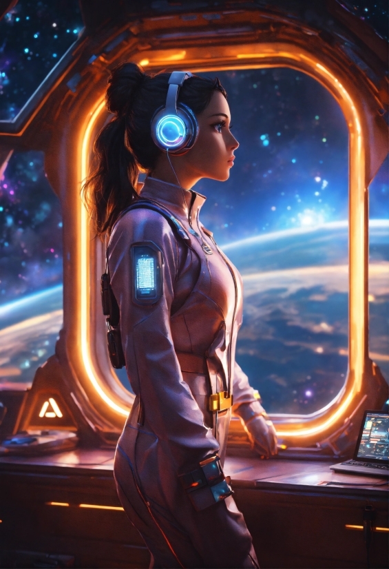 Application Of Artificial Intelligence In, Electric Blue, Space, Art, Technology, Cg Artwork