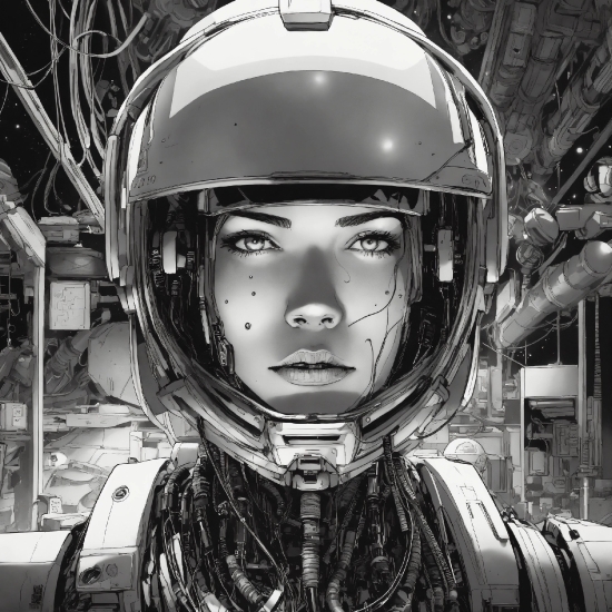 Application Of Artificial Intelligence In Robotics, Photograph, Eye, Helmet, Light, Headgear