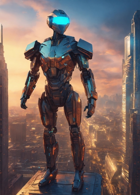 Art, Cg Artwork, Armour, Mecha, Sky, Machine