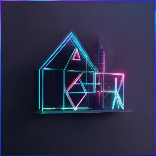 Art Generator Ai, Blue, Purple, Rectangle, Triangle, Pink