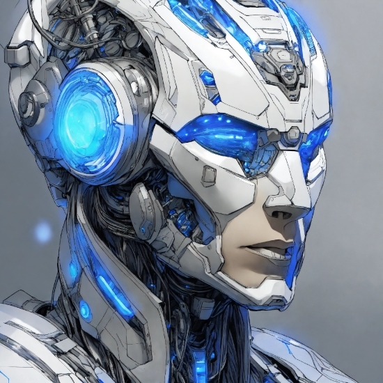 Artificial Intelligence Machine Learning Computer Vision, White, Blue, Automotive Design, Sports Gear, Personal Protective Equipment