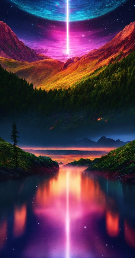 Background Effect Video Download, Water, Sky, Atmosphere, Cloud, Mountain