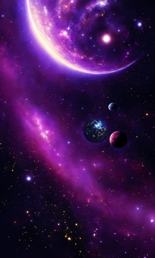 Best Free Ai Image Generation, Atmosphere, Light, Nebula, Purple, Galaxy