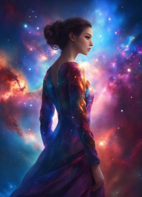 Best Prompt For Ai Art, Flash Photography, Purple, Art, Cg Artwork, Astronomical Object