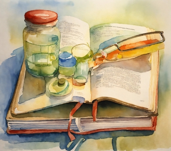 Book, Publication, Paint, Art, Art Paint, Drinkware