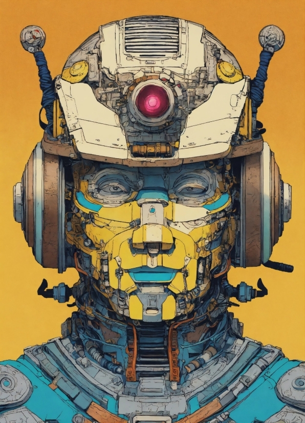 Claude Ai, Yellow, Art, Machine, Illustration, Paint